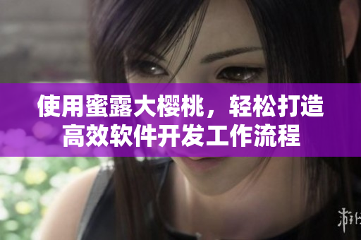 使用蜜露大樱桃，轻松打造高效软件开发工作流程