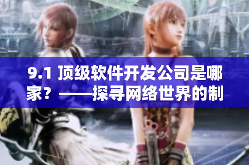 9.1 顶级软件开发公司是哪家？——探寻网络世界的制作巨头