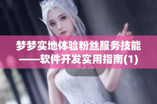 梦梦实地体验粉丝服务技能——软件开发实用指南(1)