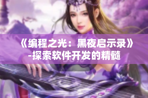 《编程之光：黑夜启示录》-探索软件开发的精髓