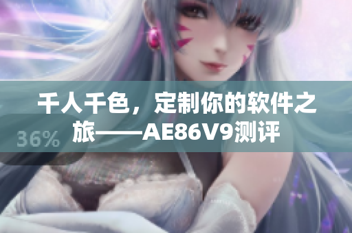 千人千色，定制你的软件之旅——AE86V9测评