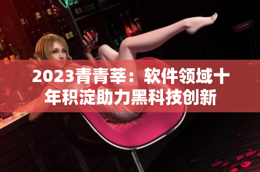 2023青青莘：软件领域十年积淀助力黑科技创新