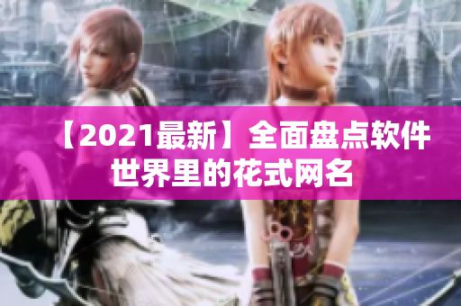 【2021最新】全面盘点软件世界里的花式网名