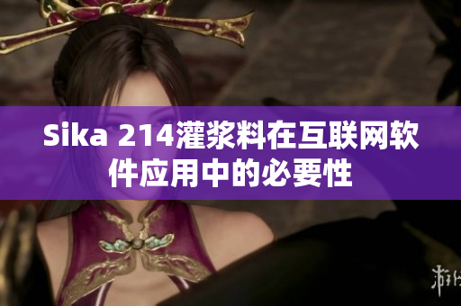 Sika 214灌浆料在互联网软件应用中的必要性