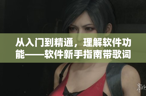 从入门到精通，理解软件功能——软件新手指南带歌词