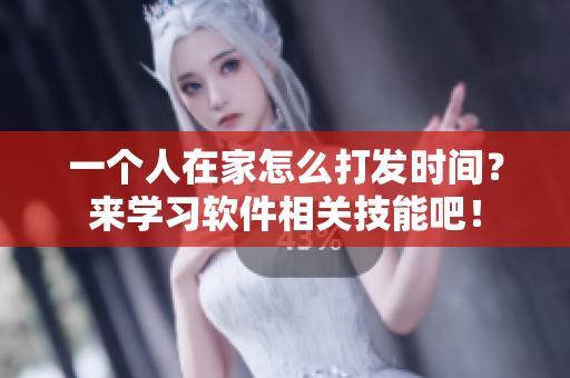 一个人在家怎么打发时间？来学习软件相关技能吧！