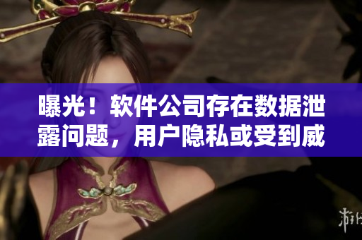 曝光！软件公司存在数据泄露问题，用户隐私或受到威胁