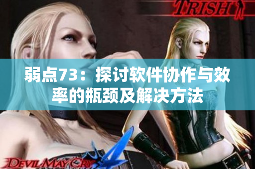 弱点73：探讨软件协作与效率的瓶颈及解决方法