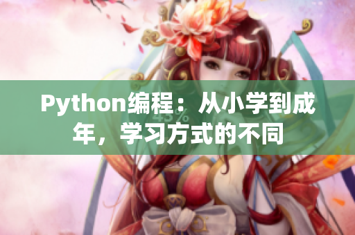 Python编程：从小学到成年，学习方式的不同