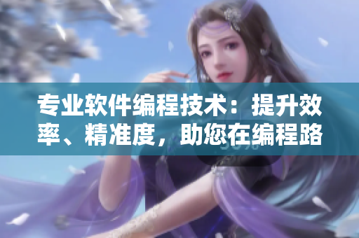 专业软件编程技术：提升效率、精准度，助您在编程路上更上一层楼