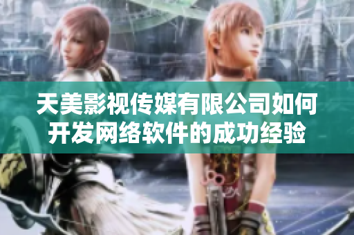 天美影视传媒有限公司如何开发网络软件的成功经验