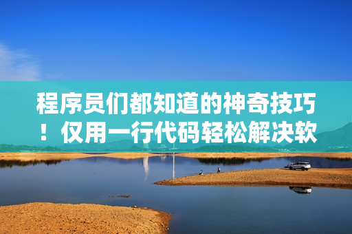 程序员们都知道的神奇技巧！仅用一行代码轻松解决软件缺陷问题