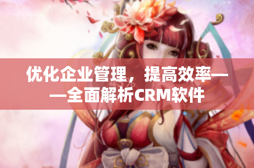 优化企业管理，提高效率——全面解析CRM软件