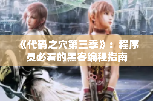 《代码之穴第三季》：程序员必看的黑客编程指南