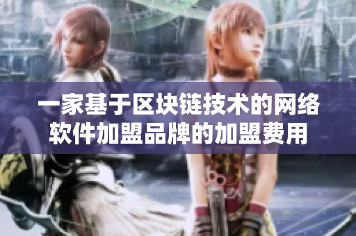 一家基于区块链技术的网络软件加盟品牌的加盟费用