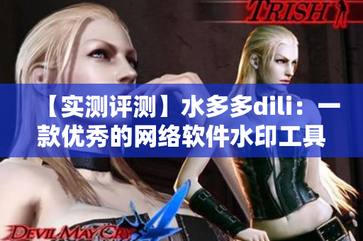 【实测评测】水多多dili：一款优秀的网络软件水印工具