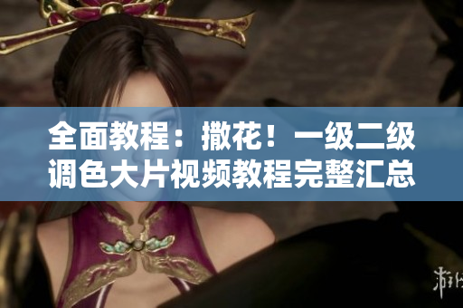全面教程：撒花！一级二级调色大片视频教程完整汇总！