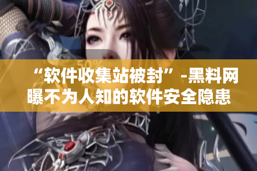 “软件收集站被封”-黑料网曝不为人知的软件安全隐患