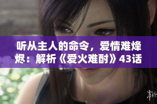 听从主人的命令，爱情难烽烬：解析《爱火难酎》43话