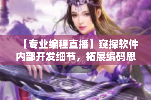 【专业编程直播】窥探软件内部开发细节，拓展编码思路