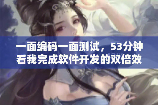 一面编码一面测试，53分钟看我完成软件开发的双倍效率