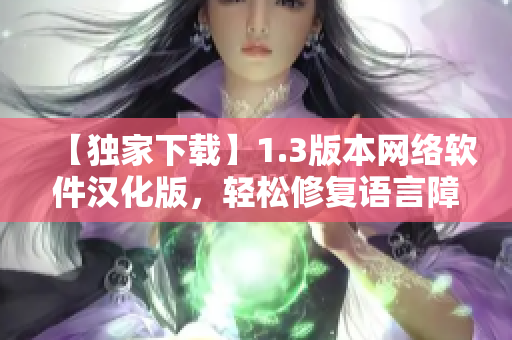 【独家下载】1.3版本网络软件汉化版，轻松修复语言障碍！