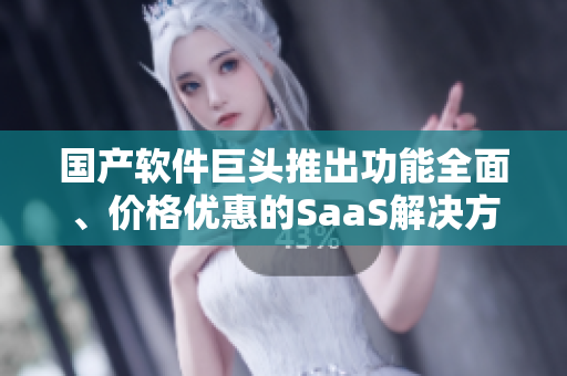 国产软件巨头推出功能全面、价格优惠的SaaS解决方案