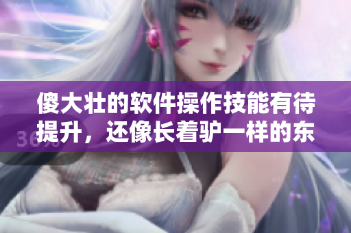 傻大壮的软件操作技能有待提升，还像长着驴一样的东西，如何改进？