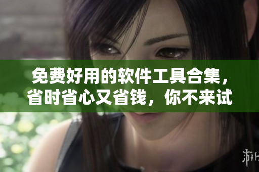 免费好用的软件工具合集，省时省心又省钱，你不来试试吗？