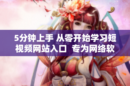 5分钟上手 从零开始学习短视频网站入口  专为网络软件编程爱好者推荐