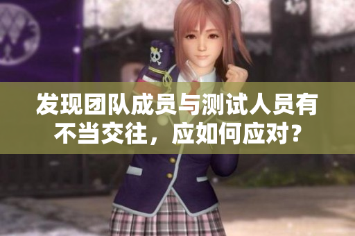 发现团队成员与测试人员有不当交往，应如何应对？