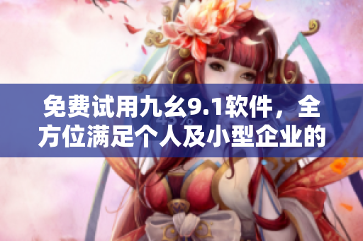 免费试用九幺9.1软件，全方位满足个人及小型企业的需求