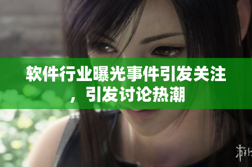 软件行业曝光事件引发关注，引发讨论热潮