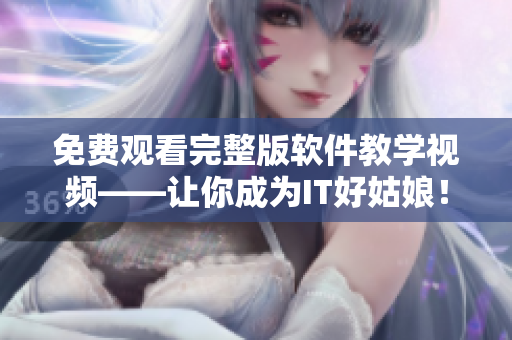 免费观看完整版软件教学视频——让你成为IT好姑娘！