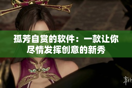 孤芳自赏的软件：一款让你尽情发挥创意的新秀