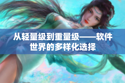 从轻量级到重量级——软件世界的多样化选择