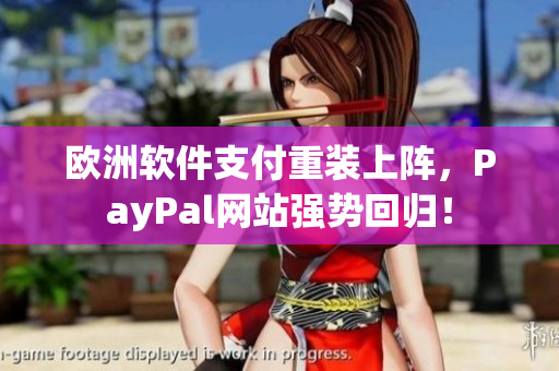 欧洲软件支付重装上阵，PayPal网站强势回归！