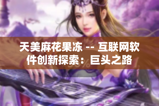 天美麻花果冻 -- 互联网软件创新探索：巨头之路