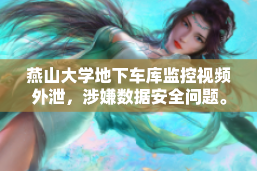 燕山大学地下车库监控视频外泄，涉嫌数据安全问题。