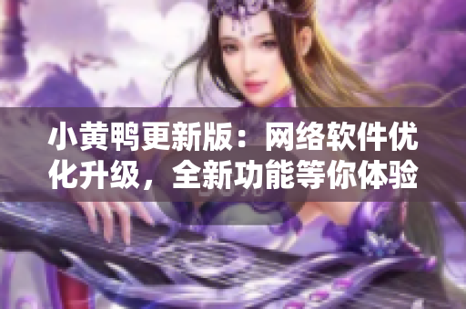 小黄鸭更新版：网络软件优化升级，全新功能等你体验！