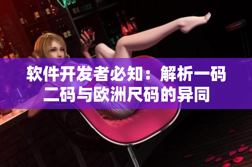 软件开发者必知：解析一码二码与欧洲尺码的异同