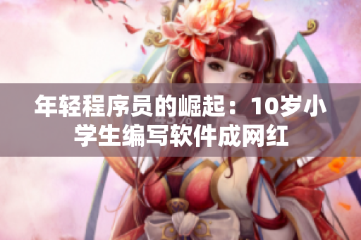 年轻程序员的崛起：10岁小学生编写软件成网红