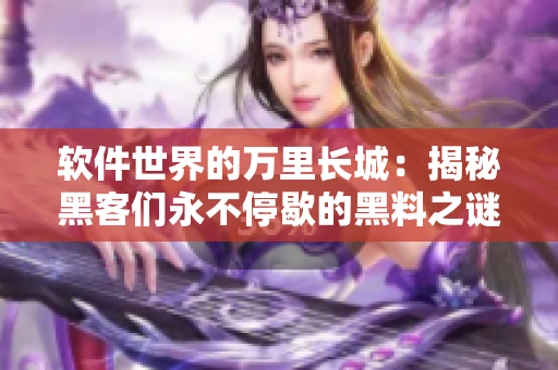 软件世界的万里长城：揭秘黑客们永不停歇的黑料之谜