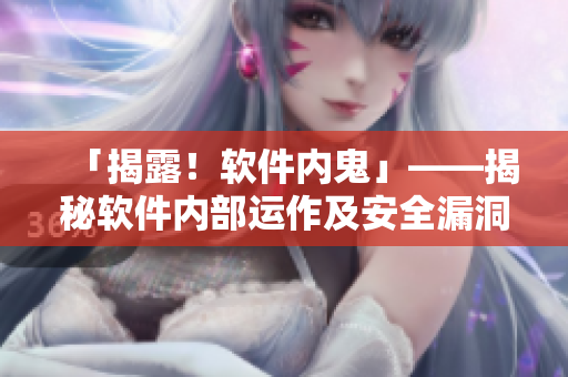 「揭露！软件内鬼」——揭秘软件内部运作及安全漏洞