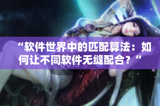 “软件世界中的匹配算法：如何让不同软件无缝配合？”