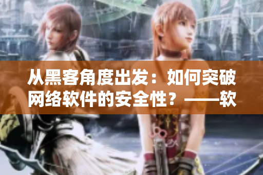 从黑客角度出发：如何突破网络软件的安全性？——软件技术探索