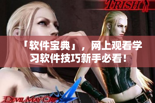 「软件宝典」，网上观看学习软件技巧新手必看！