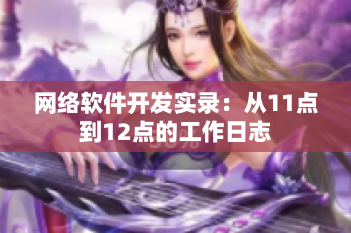 网络软件开发实录：从11点到12点的工作日志