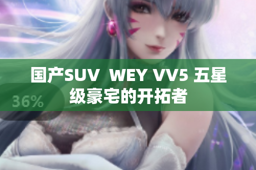国产SUV  WEY VV5 五星级豪宅的开拓者