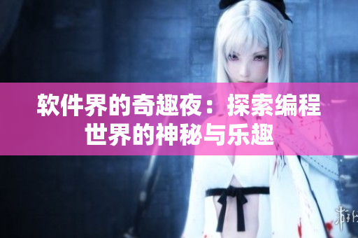 软件界的奇趣夜：探索编程世界的神秘与乐趣